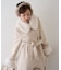 【continuer】フェイクファー付2wayミドルコート