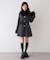 【continuer】フェイクファー付2wayミドルコート