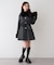 【continuer】フェイクファー付2wayミドルコート