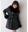 【continuer】フェイクファー付2wayミドルコート