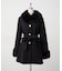 【continuer】フェイクファー付2wayミドルコート
