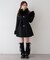 【continuer】フェイクファー付2wayミドルコート
