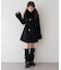 【continuer】フェイクファー付2wayミドルコート