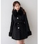 【continuer】フェイクファー付2wayミドルコート
