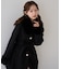 【continuer】フェイクファー付2wayミドルコート
