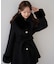 【continuer】フェイクファー付2wayミドルコート