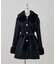 【continuer】フェイクファー付2wayミドルコート