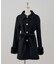 【continuer】フェイクファー付2wayミドルコート