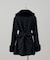 【continuer】フェイクファー付2wayミドルコート