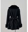 【continuer】フェイクファー付2wayミドルコート