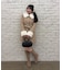 【continuer】フェイクファー付2wayミドルコート