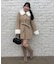 【continuer】フェイクファー付2wayミドルコート