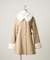 【continuer】フェイクファー付2wayミドルコート