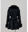 【continuer】フェイクファー付2wayミドルコート