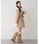 【continuer】フェイクファー付2wayミドルコート