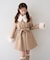 【continuer】フェイクファー付2wayミドルコート