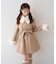 【continuer】フェイクファー付2wayミドルコート