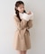 【continuer】フェイクファー付2wayミドルコート