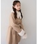 【continuer】フェイクファー付2wayミドルコート