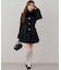 【continuer】フェイクファー付2wayミドルコート