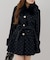 【continuer】フェイクファー付2wayミドルコート