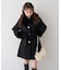 【continuer】フェイクファー付2wayミドルコート
