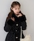 【continuer】フェイクファー付2wayミドルコート