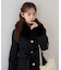 【continuer】フェイクファー付2wayミドルコート