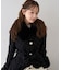【continuer】フェイクファー付2wayミドルコート