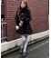 【continuer】フェイクファー付2wayミドルコート