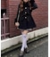 【continuer】フェイクファー付2wayミドルコート