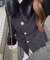 【continuer】フェイクファー付2wayミドルコート