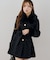 【continuer】フェイクファー付2wayミドルコート