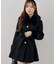 【continuer】フェイクファー付2wayミドルコート