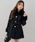 【continuer】フェイクファー付2wayミドルコート