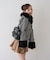 【continuer】フェイクファー付ショートダッフルコート