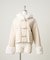 【continuer】フェイクファー付ショートダッフルコート