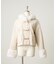 【continuer】フェイクファー付ショートダッフルコート