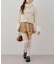 【continuer】フェイクファー付ショートダッフルコート