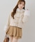 【continuer】フェイクファー付ショートダッフルコート