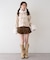 【continuer】フェイクファー付ショートダッフルコート