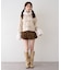 【continuer】フェイクファー付ショートダッフルコート