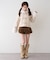 【continuer】フェイクファー付ショートダッフルコート