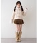 【continuer】フェイクファー付ショートダッフルコート