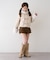 【continuer】フェイクファー付ショートダッフルコート