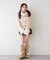 【continuer】フェイクファー付ショートダッフルコート
