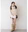 【continuer】フェイクファー付ショートダッフルコート