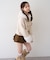 【continuer】フェイクファー付ショートダッフルコート
