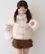 【continuer】フェイクファー付ショートダッフルコート
