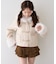 【continuer】フェイクファー付ショートダッフルコート